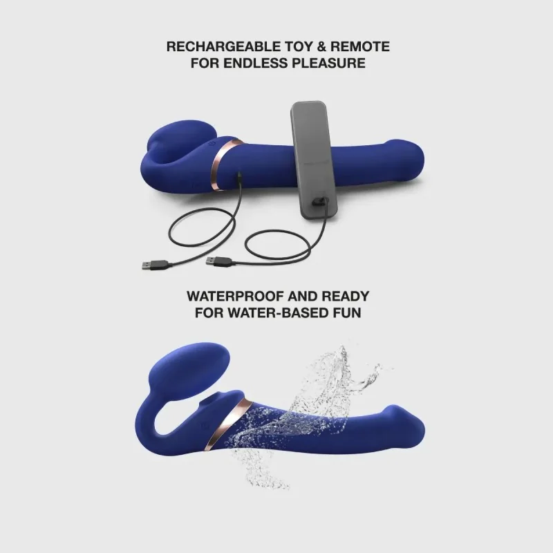 Strap-on vibrant Multi Orgasm avec 3 moteurs