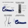 Strap-on vibrant Multi Orgasm avec 3 moteurs