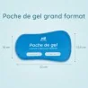 Poches de gel Ergonomique Bain dérivatif Grand Format