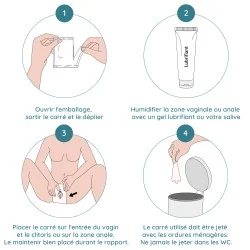 Boîte de 8 Oralsafe digue dentaire latex