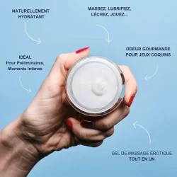 Lubrifiant massage gourmand à la vanille Bio