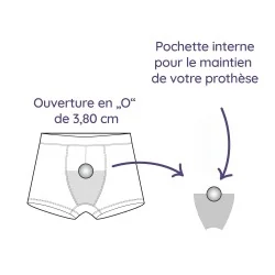 Boxer en coton avec anneau pour Hard packer